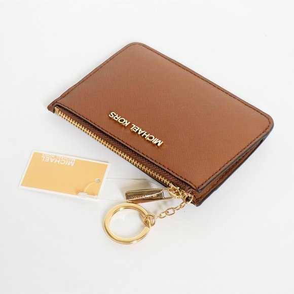 Michael Kors JST S Coin Pouch ID Wallet Brown - Picture 2 of 8